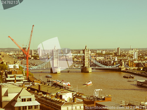 Image of Retro looking Tower Bridge London