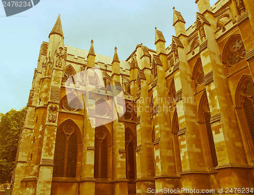 Image of Retro looking Westminster Abbey