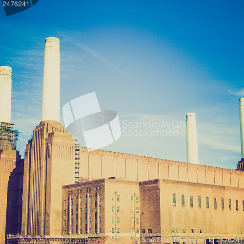 Image of Vintage look Battersea Powerstation London