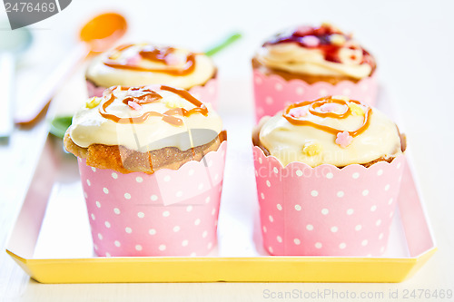 Image of Cupcake with creamy butter on top