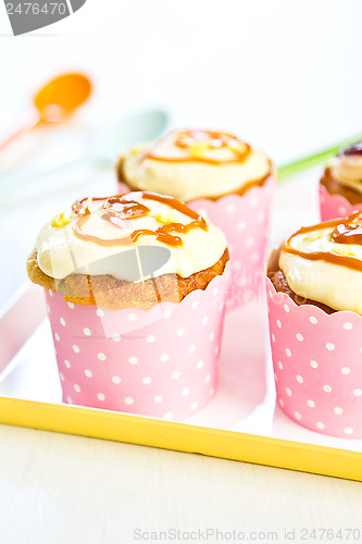 Image of Cupcake with creamy butter on top
