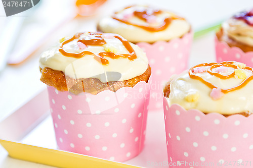 Image of Cupcake with creamy butter on top