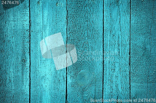 Image of Texture of wooden blue fence