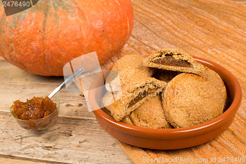 Image of Homemade pumpkin biscuits