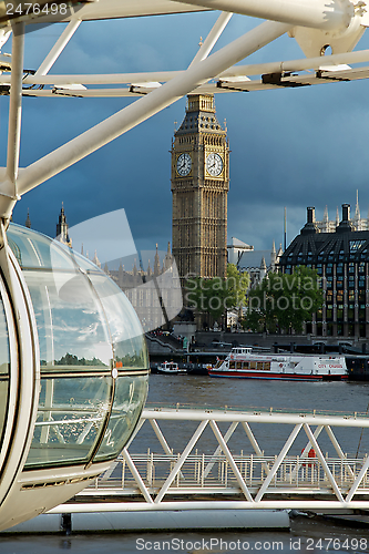 Image of Big Ben and London Eye 