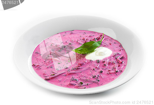 Image of cold beetroot soup