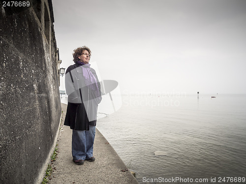 Image of Woman at lake