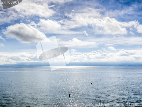 Image of Lake Bodensee with clouds