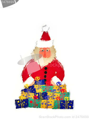 Image of Santa Claus on white background