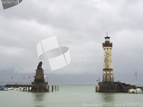 Image of tower and lion in Lindau