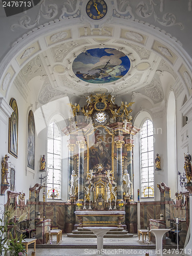 Image of Indoors the church of Wasserburg