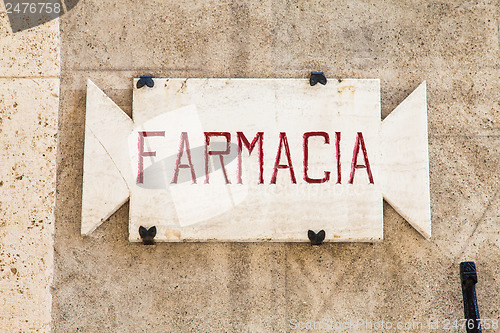 Image of Old Pharmacy sign