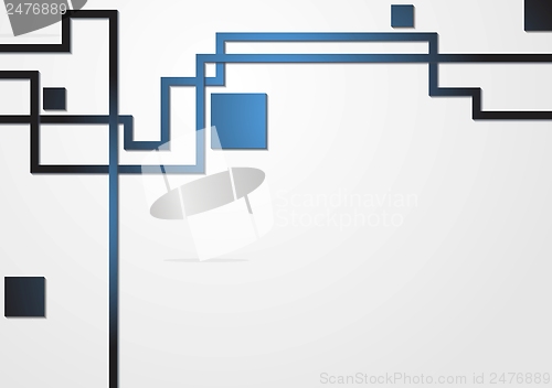 Image of Vector business tech background