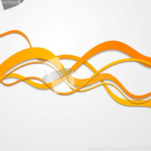 Image of Elegant wavy vector color design