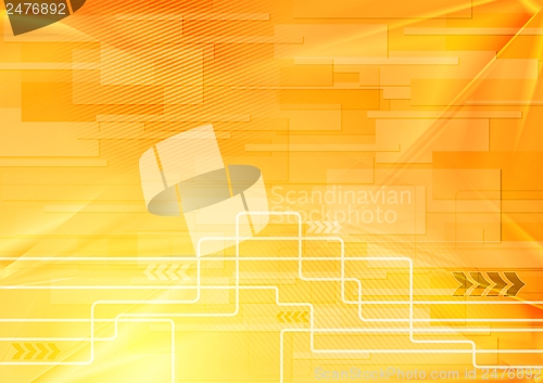 Image of Colourful hi-tech vector illustration