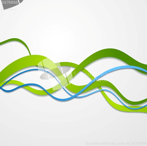 Image of Elegant wavy vector bright design
