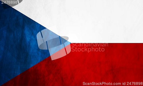 Image of Czech grunge flag