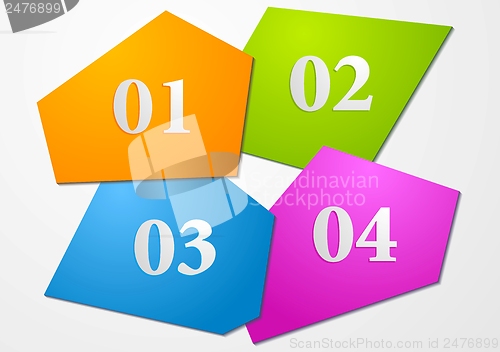 Image of Tech vector colourful shapes background