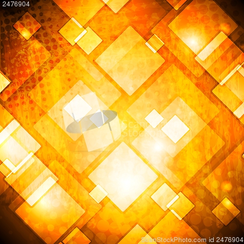 Image of Colourful grunge tech vector background