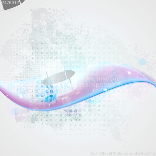 Image of Vector grunge waves texture background
