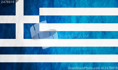 Image of Greek grunge flag