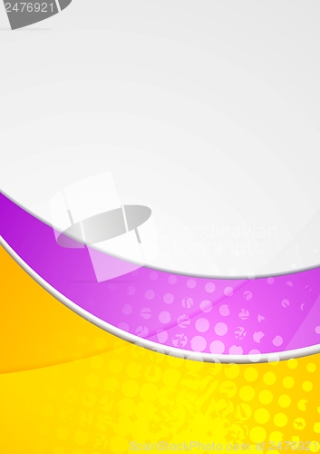 Image of Colourful vector waves design