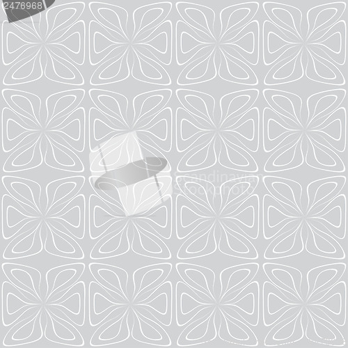 Image of vector Seamless tile pattern. White on gray