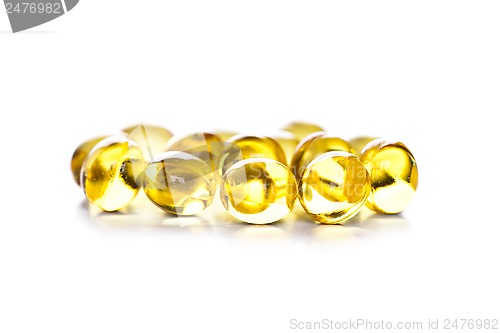 Image of yellow gelatin pills