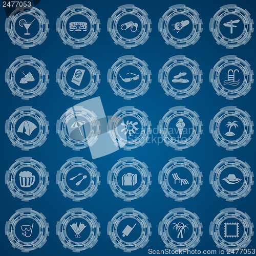 Image of Travel icon set