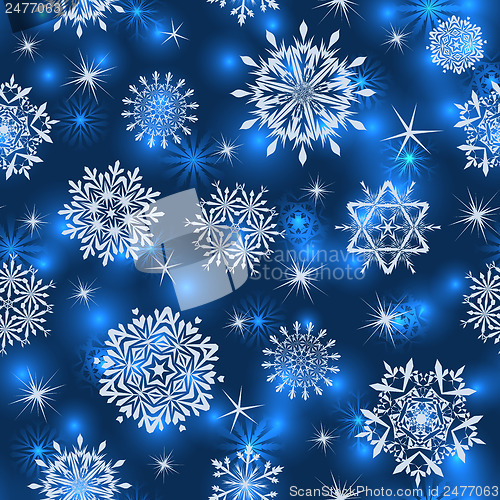 Image of Seamless snowflake patterns