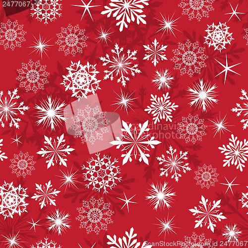 Image of Seamless snowflake patterns