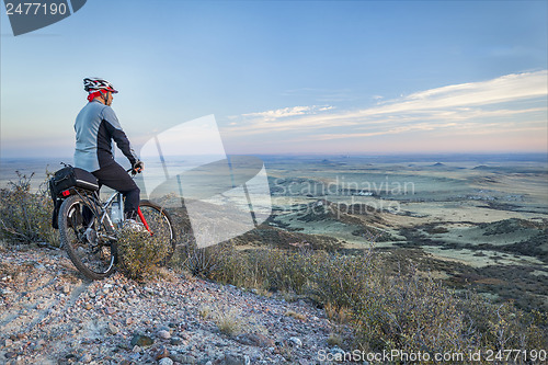 Image of mountain biking in prairies