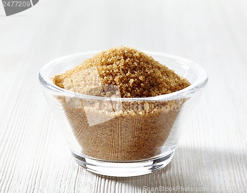 Image of Cane sugar in a glass bowl