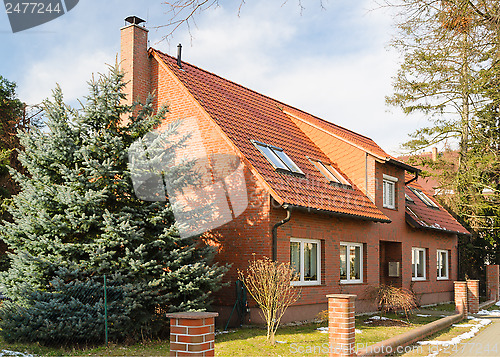 Image of Traditional suburban european house 