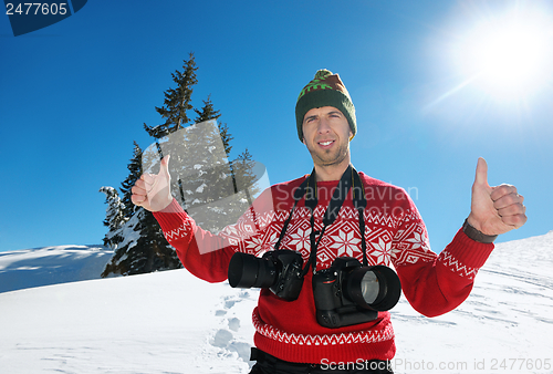 Image of photographer portrait at winter