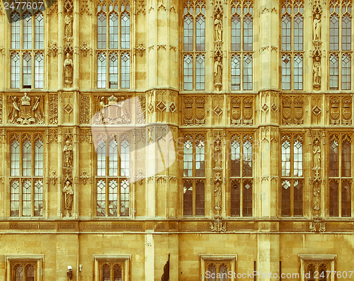 Image of Retro looking Houses of Parliament