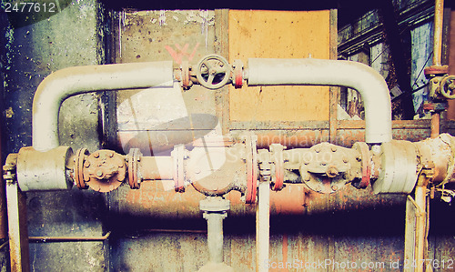 Image of Retro look Abandoned factory