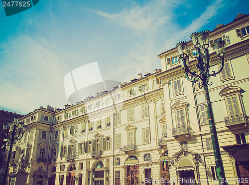 Image of Retro look Piazza Carignano, Turin