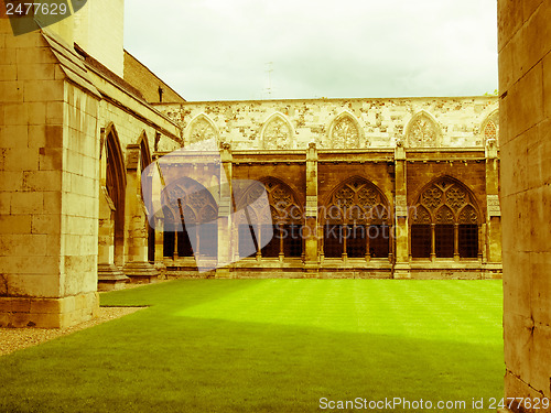 Image of Retro looking Westminster Abbey