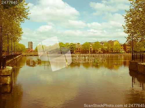 Image of Retro looking Surrey Water, London