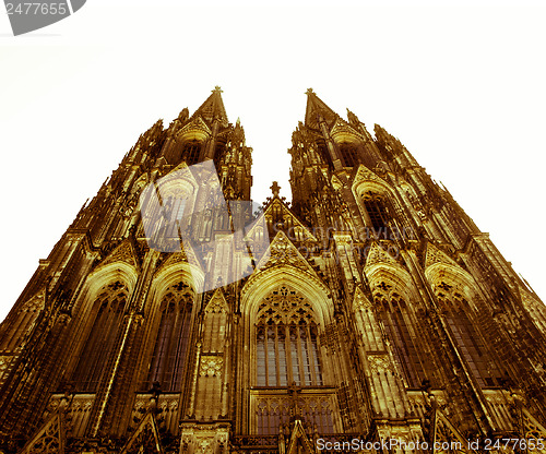 Image of Retro looking Koeln Dom