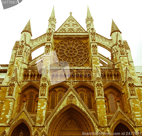 Image of Retro looking Westminster Abbey