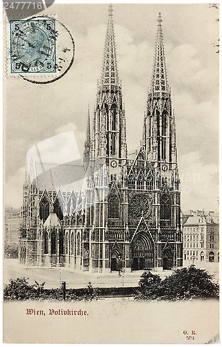 Image of Votive Church Postcard