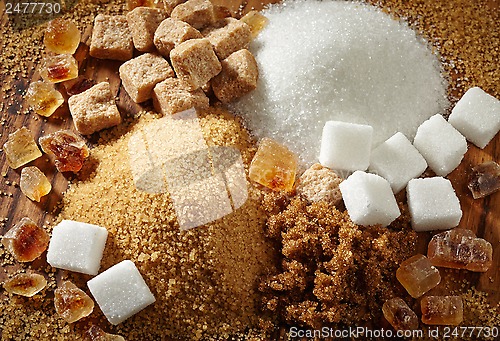 Image of various types of sugar