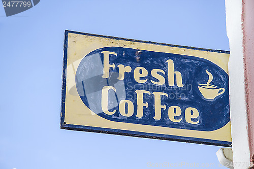 Image of Fresh Coffee Sign