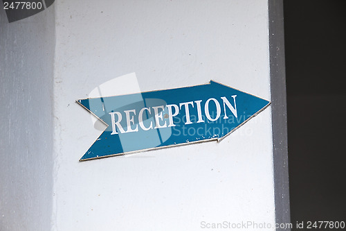 Image of Reception Sign