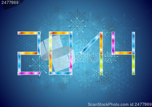 Image of Bright Christmas vector background