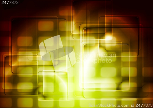 Image of Abstract glossy squares vector design