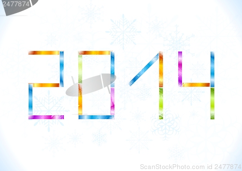 Image of Bright Christmas vector background
