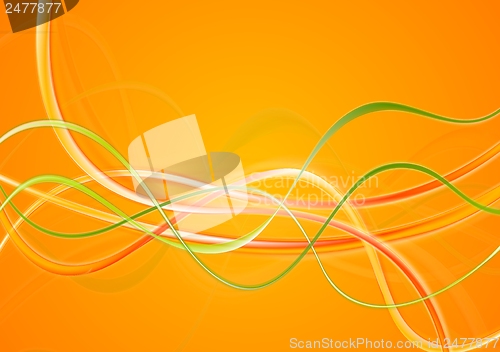 Image of Colourful wavy vector design